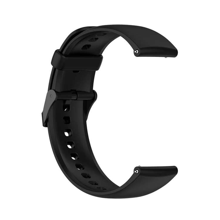 Для SKG V9 / V9 Pro / Huami Amazfit Bip 5 / Bip 5 Unity Watch Strap Liquid Silicone Band Replacement - Черный