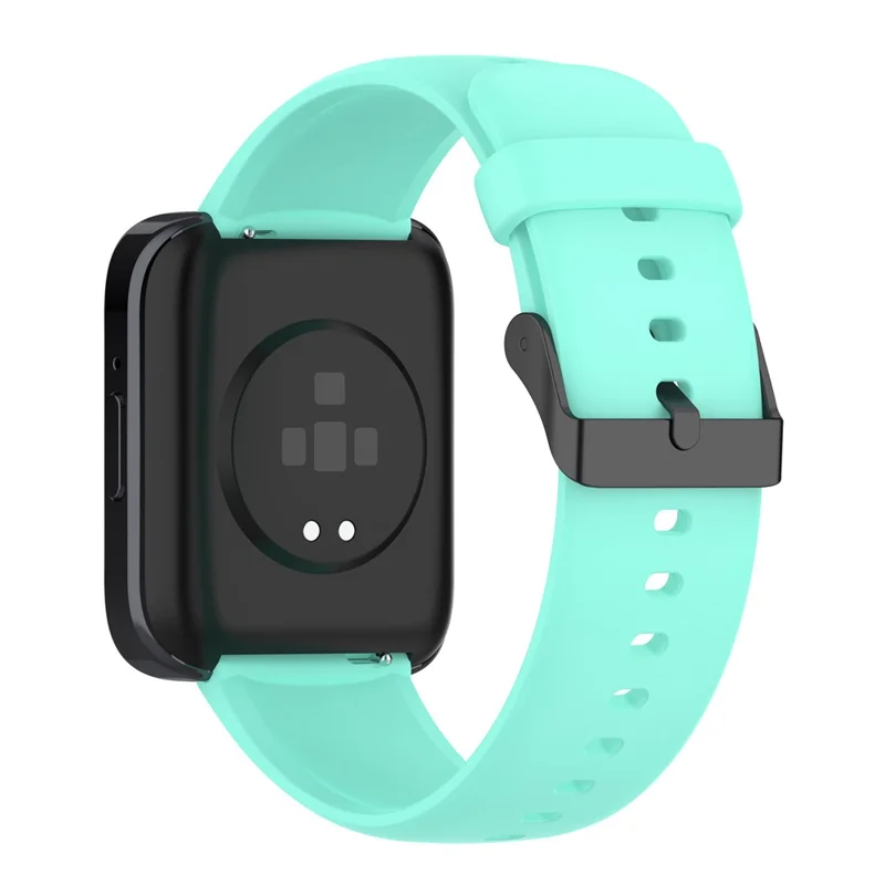 For SKG V9 / V9 Pro / Huami Amazfit Bip 5 / Bip 5 Unity Watch Strap Liquid Silicone Band Replacement - Teal