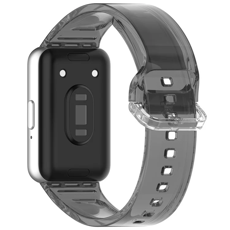 Для Samsung Galaxy Fit3 R390 TPU Ремешок для часов Меняющий цвет Ремешок для запястья - Черный