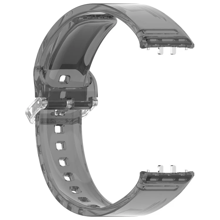 Для Samsung Galaxy Fit3 R390 TPU Ремешок для часов Меняющий цвет Ремешок для запястья - Черный