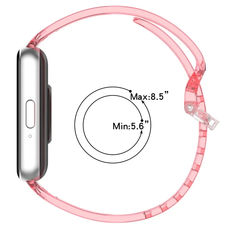 Для Samsung Galaxy Fit3 R390 TPU Ремешок для часов Меняющий цвет Ремешок для запястья - Черный