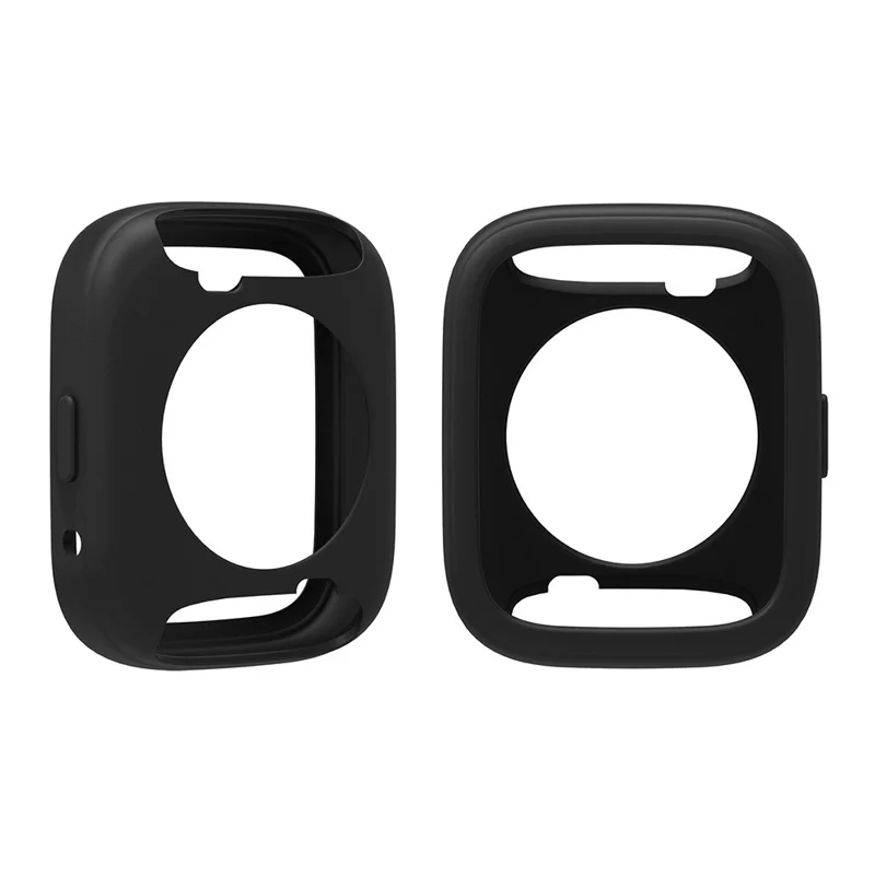 For Xiaomi Redmi Watch 3 Active Silicone Strap Replacement Wrist Band with Watch Case - Black
