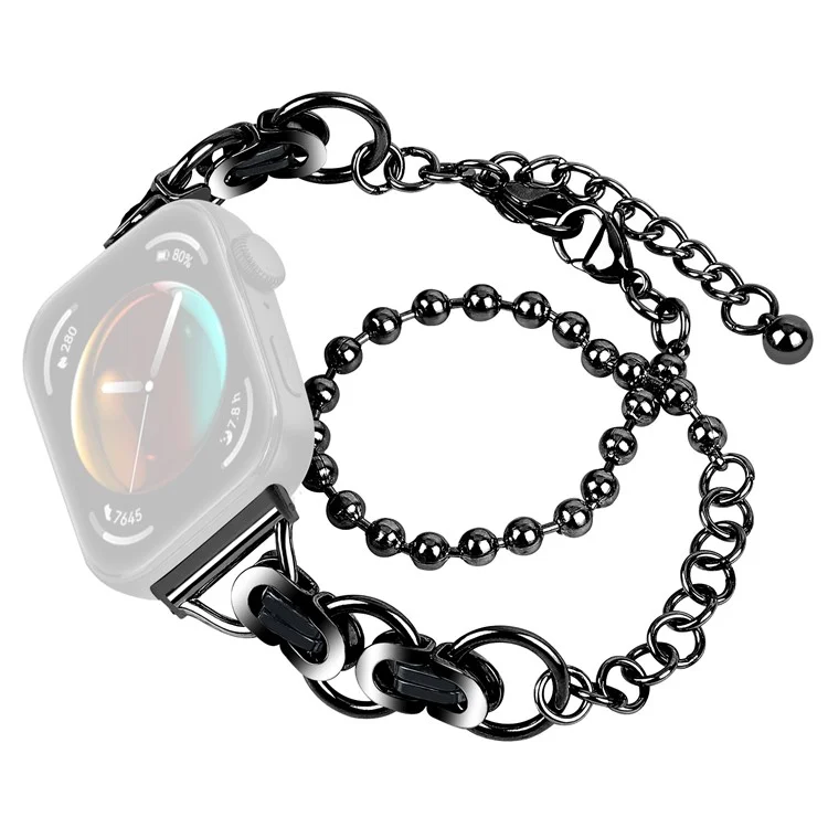 Pour Huawei Watch Fit 3 Bracelet Métallique Poignet Électroplaqué - Noir