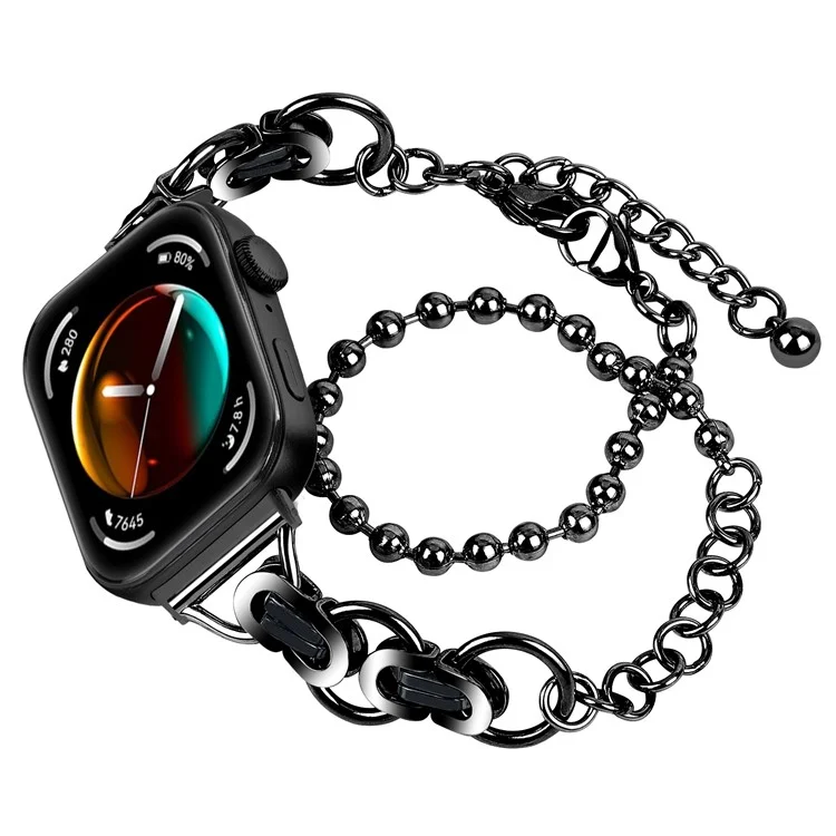 Pour Huawei Watch Fit 3 Bracelet Métallique Poignet Électroplaqué - Noir