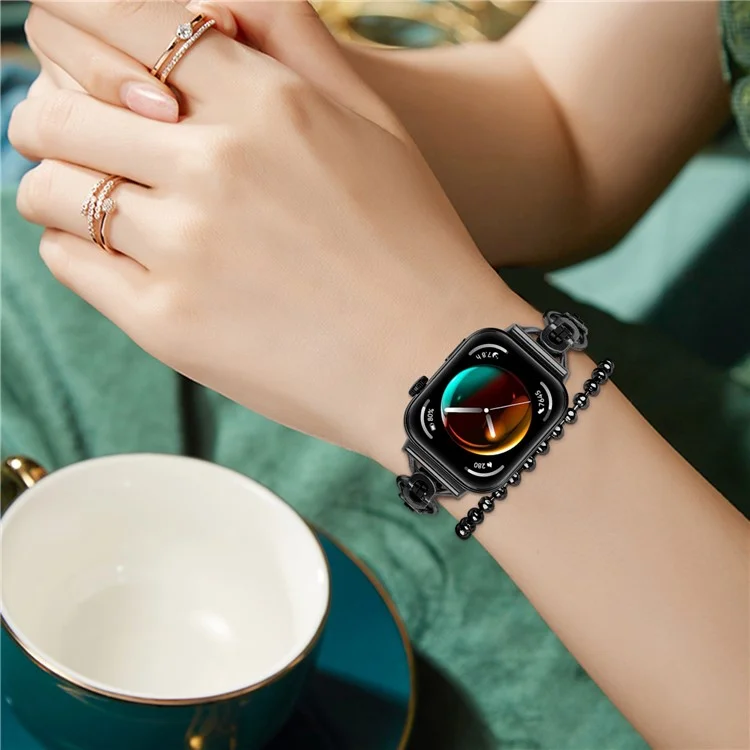 Pour Huawei Watch Fit 3 Bracelet Métallique Poignet Électroplaqué - Noir