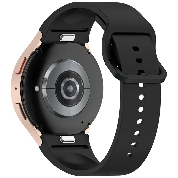 Watch Band for Samsung Galaxy Watch7 / Watch FE / Watch6 / Watch 5 / Watch4 Silicone Wrist Strap - Black
