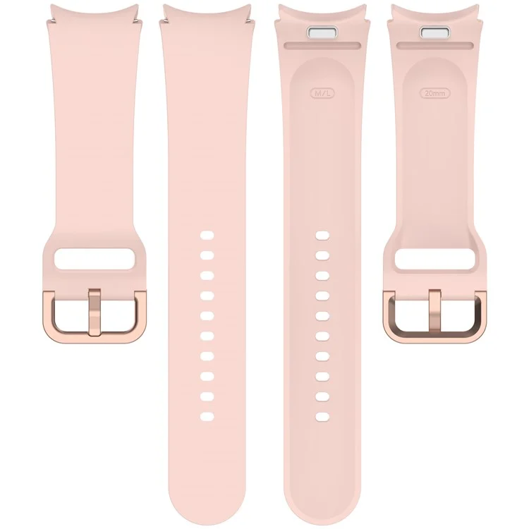Watch Band for Samsung Galaxy Watch7 / Watch FE / Watch6 / Watch 5 / Watch4 Silicone Wrist Strap - Black