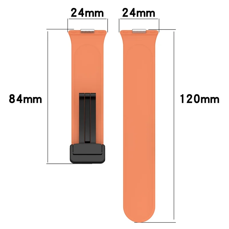 For Huawei Watch Fit 3 Silicone Watch Band Strap with Magnetic Folding Buckle - Dark Green