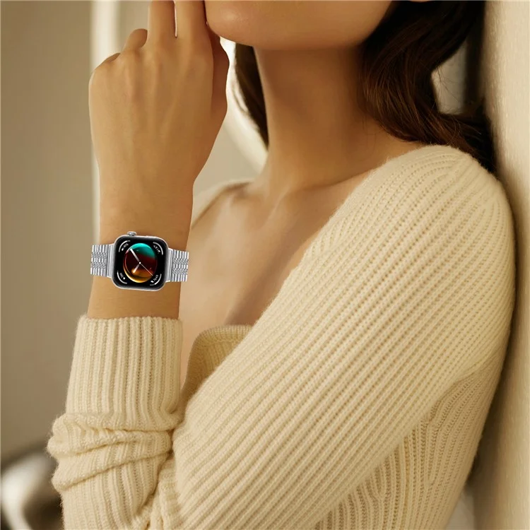 Para Huawei Watch Fit 3 Replacement Band 316L Aço Inoxidável Metal Strap, Prata