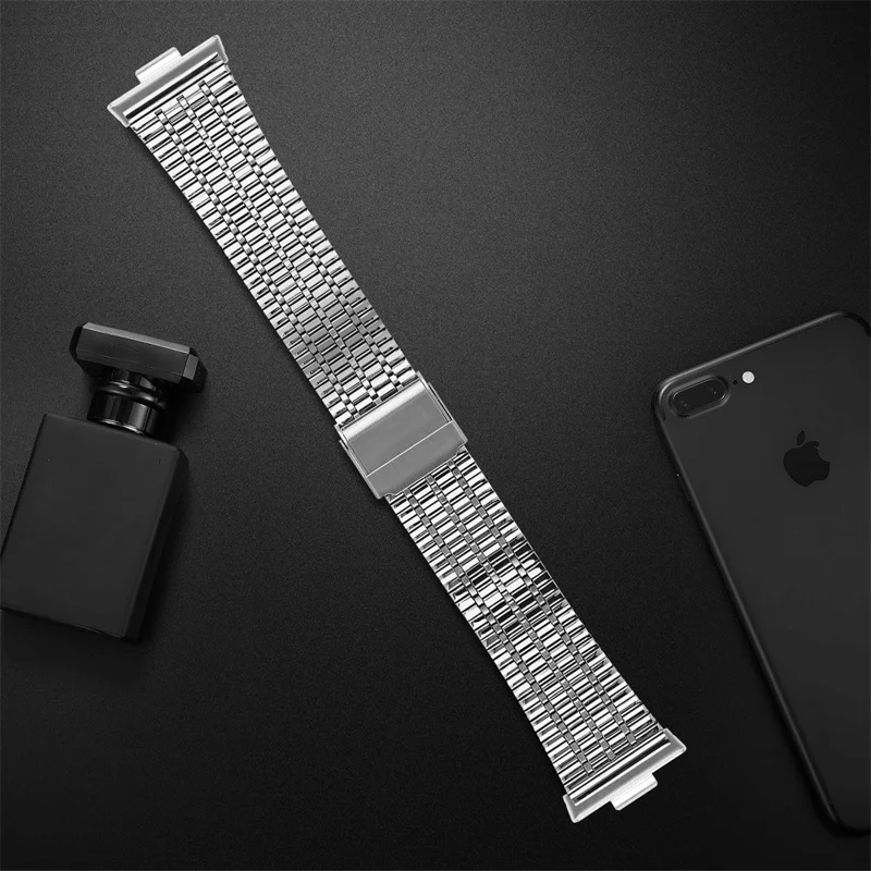 Per Huawei Watch Fit 3 Band 316L Acciaio Inossidabile Cinturino di Ricambio, Argento