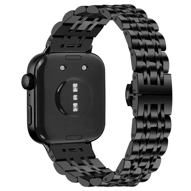 Für Huawei Watch Fit 3 Band 316L Edelstahl-Metallgewebe-Armband, Schwarz