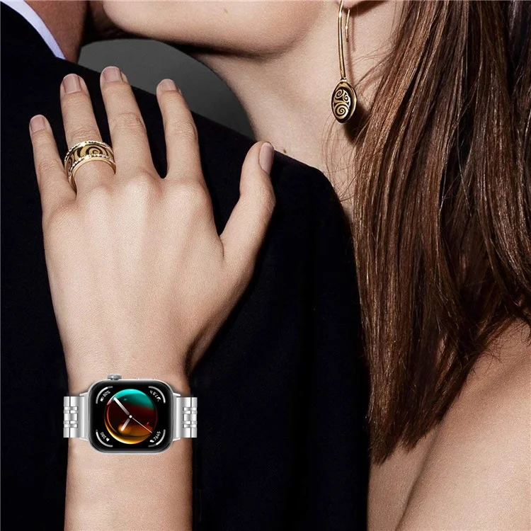 Für Huawei Watch Fit 3 Band 316L Edelstahl-Metallgeflecht-Armband, Silber