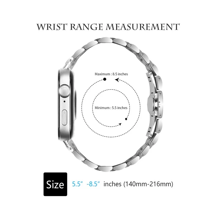 Für Huawei Watch Fit 3 Band 316L Edelstahl-Metallgeflecht-Armband, Silber