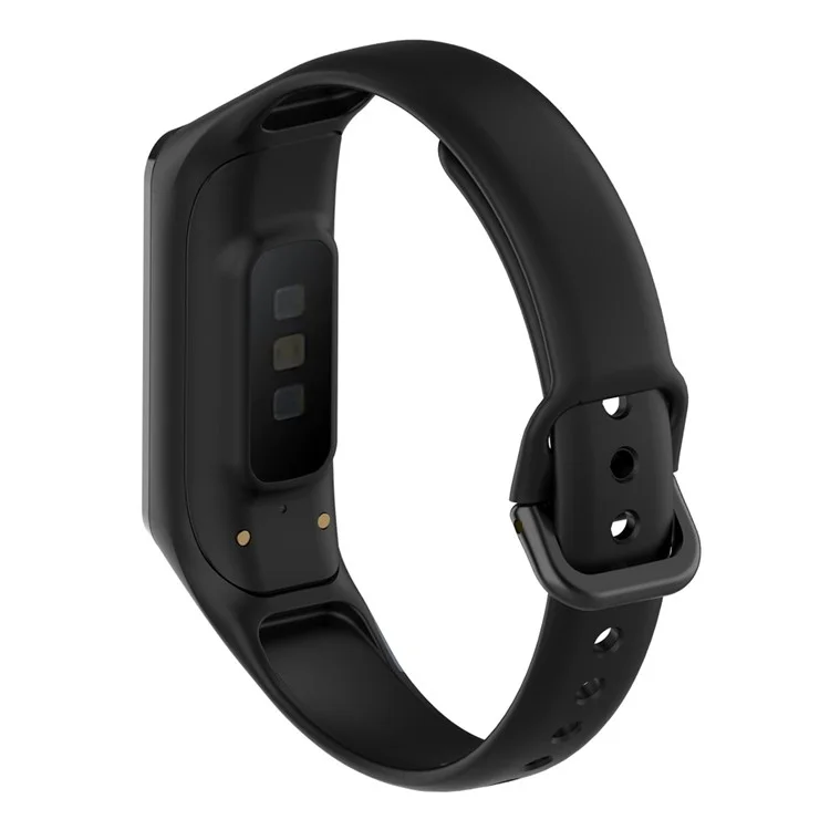 Smart Watch Band Silicon Handgelenksgurt Ersatz Für Samsung Galaxy Fit2 SM-R220 - Schwarz