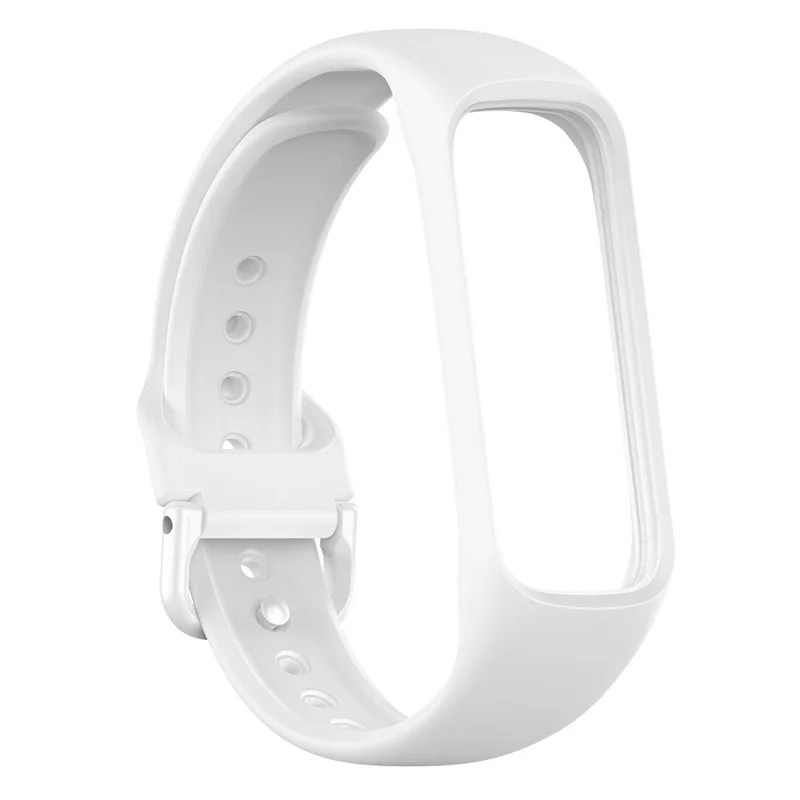 Smart Watch Band Silicone Wrist Strap Replacement for Samsung Galaxy Fit2 SM-R220 - White