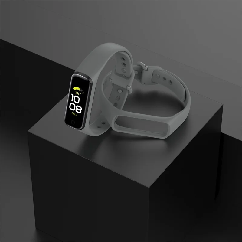 Smart Watch Band Silicone Wrist Strap Replacement for Samsung Galaxy Fit2 SM-R220 - Grey