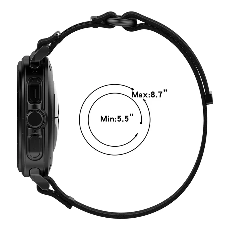 Para Samsung Galaxy Watch Ultra 47mm Correa de Reloj de Nylon Bucle Ajustable Correa de Muñeca - Naranja+Beige