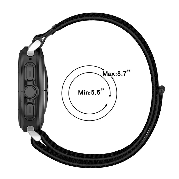 Pour Samsung Galaxy Watch Ultra 47mm Bracelet de montre en nylon réglable - Vert mer