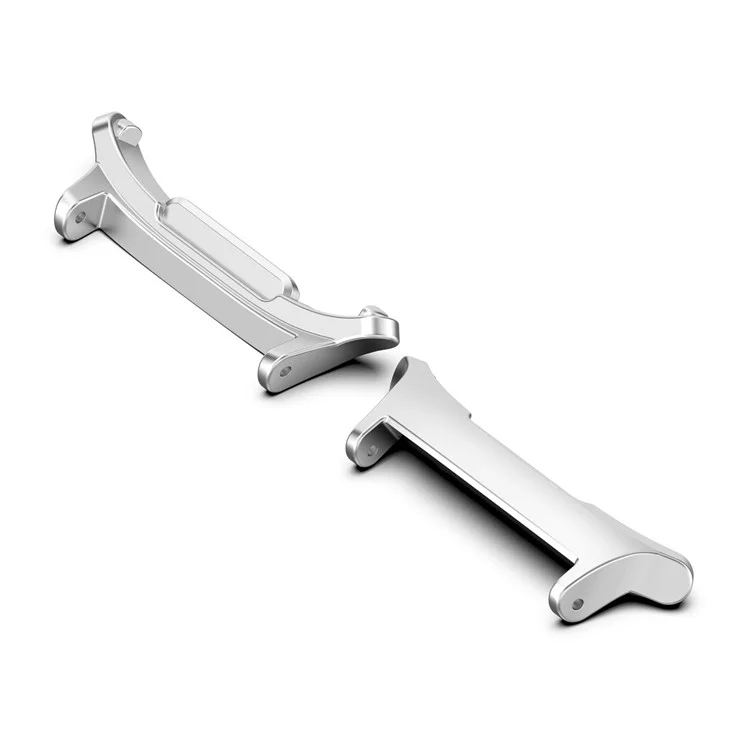 1 Pair for Samsung Galaxy Watch Ultra 47mm Watch Band Connector Stainless Steel 22mm Strap Adapter - Silver