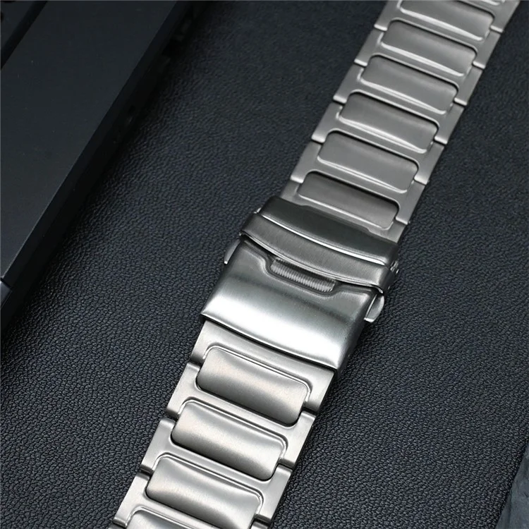 Per Samsung Galaxy Watch Ultra 47mm Safety Buckle Titanium Alloy Strap Replacement Watch Band - Argento