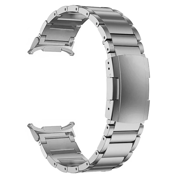Pour Samsung Galaxy Watch Ultra 47mm Remplacement de la bande 3-billes en alliage de titane Bracelet de montre - Argent