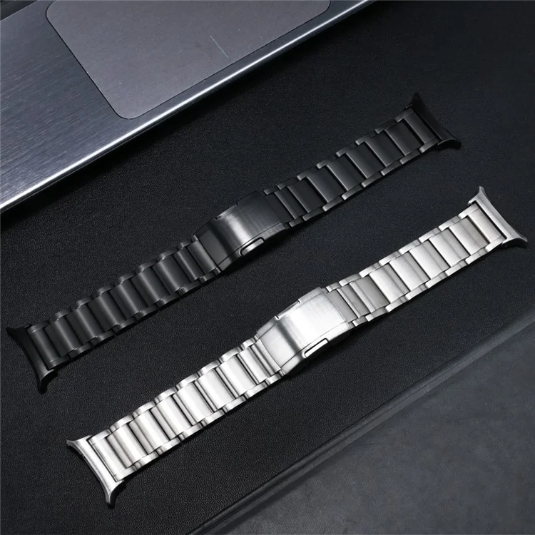 Pour Samsung Galaxy Watch Ultra 47mm Remplacement de la bande 3-billes en alliage de titane Bracelet de montre - Argent