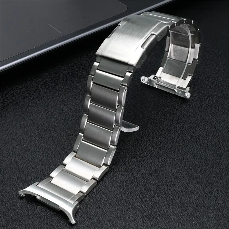 Pour Samsung Galaxy Watch Ultra 47mm Remplacement de la bande 3-billes en alliage de titane Bracelet de montre - Argent