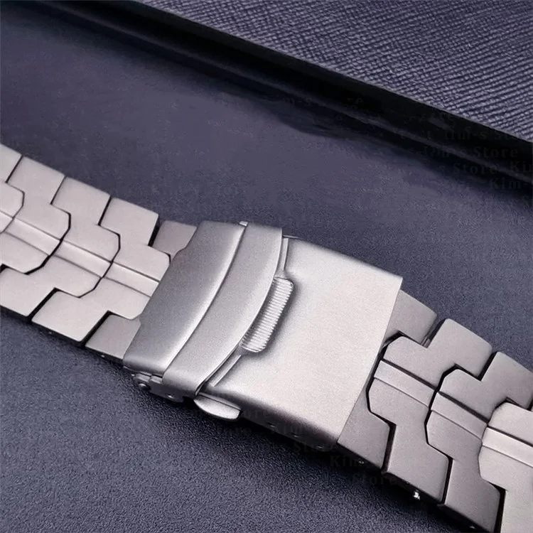 Per Samsung Galaxy Watch Ultra 47mm Titanium Alloy Strap Sostituzione Cinturino Orologio con Fibbia di Sicurezza - Argento