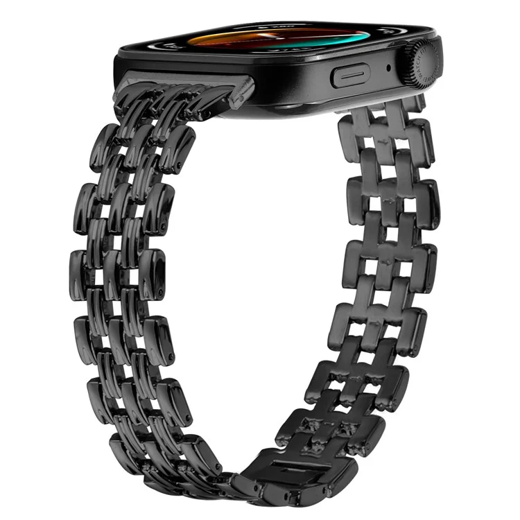 Para Huawei Watch Fit 3 Oco 5-Bead Watch Band Metal Wrist Strap Replacement - Preto