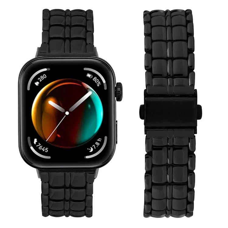 Per Huawei Watch Fit 3 Metal Wrist Band Replacement Smart Watch Strap - Nero