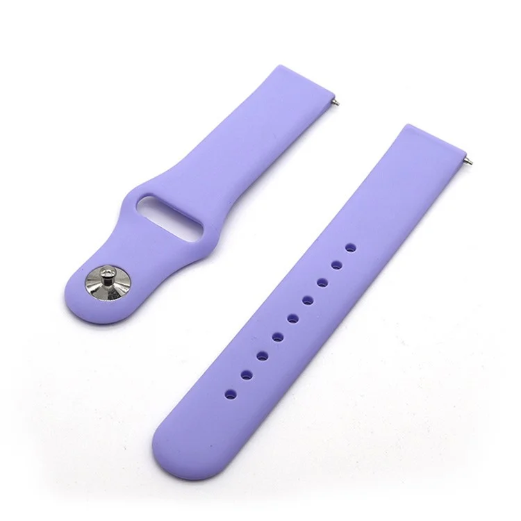 Cinturino Universale in Silicone per Samsung Galaxy Watch Active / Galaxy Watch 42mm / Samsung Gear S2 / Gear Sport / Garmin Vivoactive 3 / Garmin Vivoactive 3 Music - Viola Chiaro