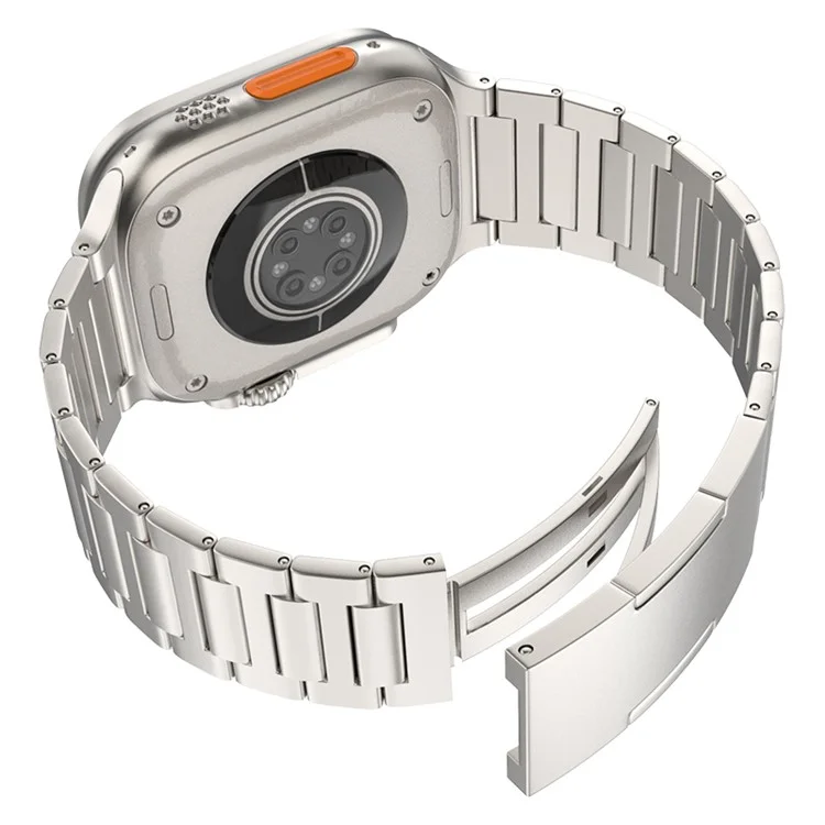 Pour Apple Watch Series 10 42mm / 9 8 7 41mm / SE (2023) SE (2022) SE 6 5 4 40mm / 3 2 1 38mm Bracelet Bande de Remplacement en Alliage de Titane - Titane