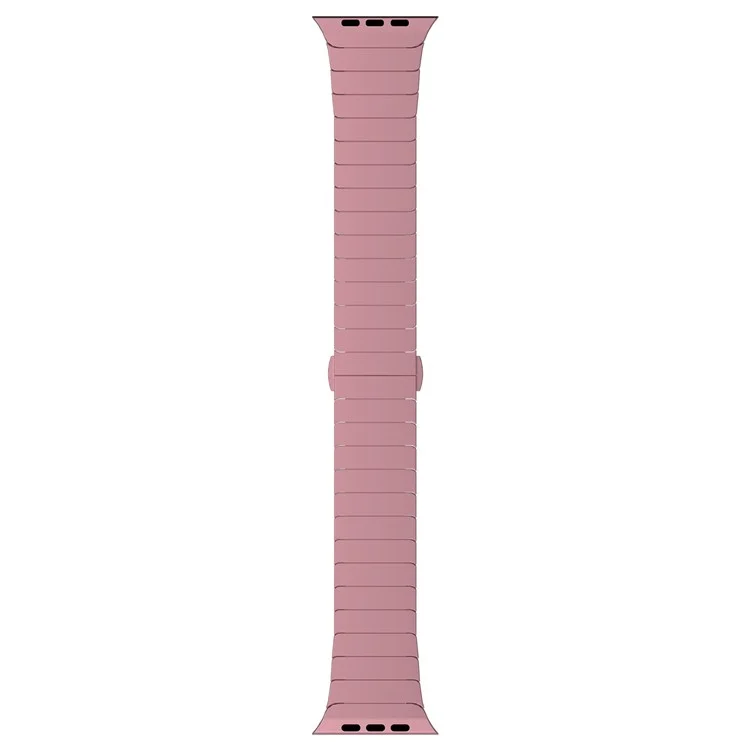 Para Apple Watch Series 10 42mm / 9 8 7 41mm / SE (2023) SE (2022) SE 6 5 4 40mm / 3 2 1 38mm Zinc Alloy Band Replacement Men Watch Strap - Pink