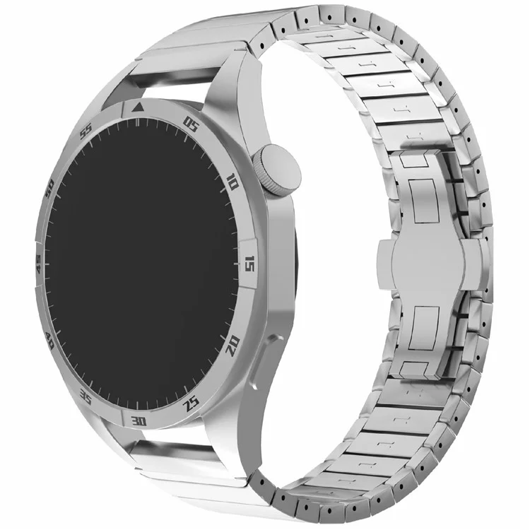 Pour Huawei Watch 4 / 4 Pro / GT 4 46mm Bracelet de montre de remplacement 22mm Boucle magnétique Alliage de zinc Bande - Acier