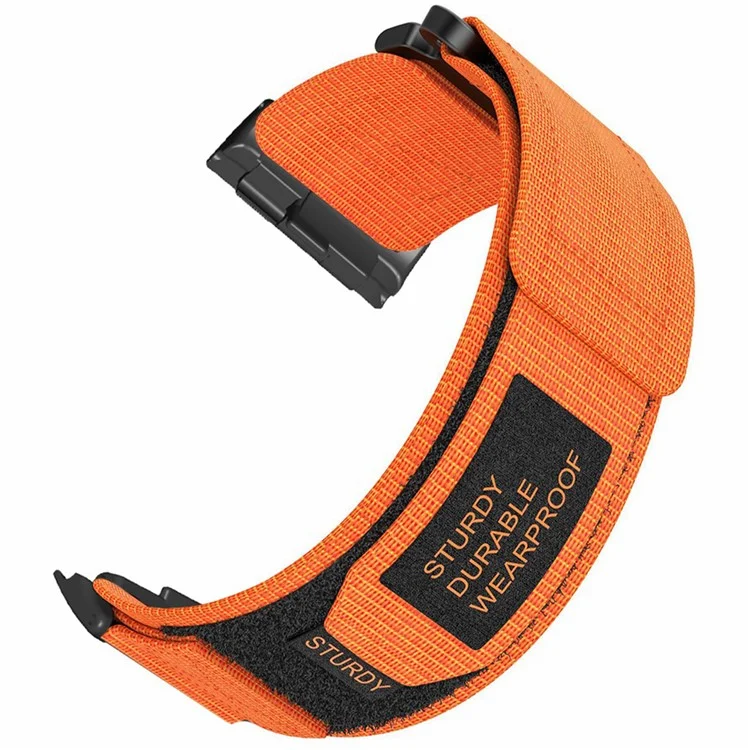 Para Huawei Watch D Outdoor Climbing Watch Strap Magic Tape Breathable Nylon Band - Orange