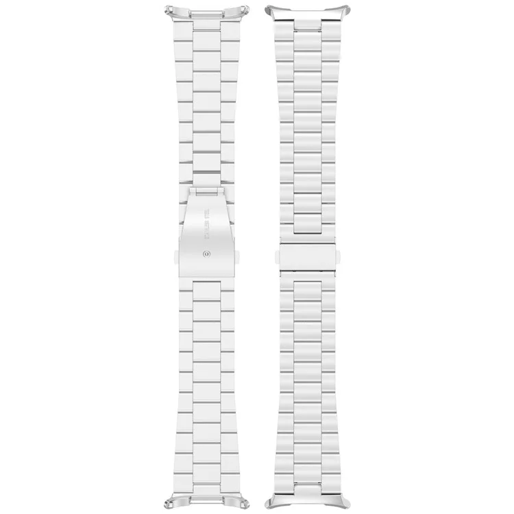 KALEBOL For Samsung Galaxy Watch Ultra 47mm Metal Watch Band Three-Beads Steel Wrist Strap - Black