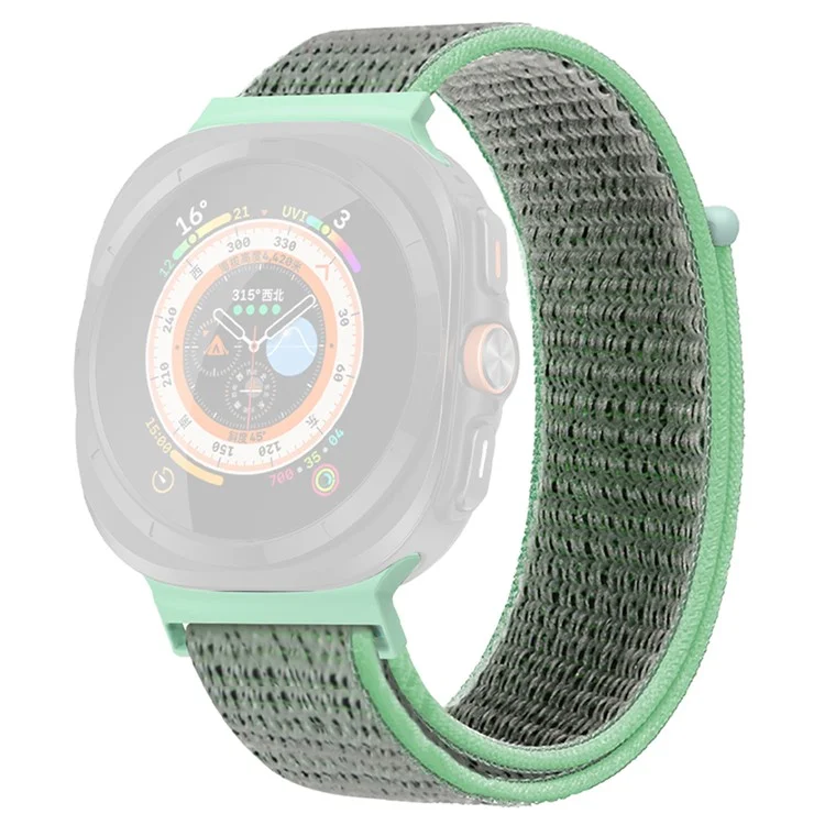 KALEBOL For Samsung Galaxy Watch Ultra 47mm Adjustable Braided Nylon Band Replacement Wrist  Strap - Aquamarine