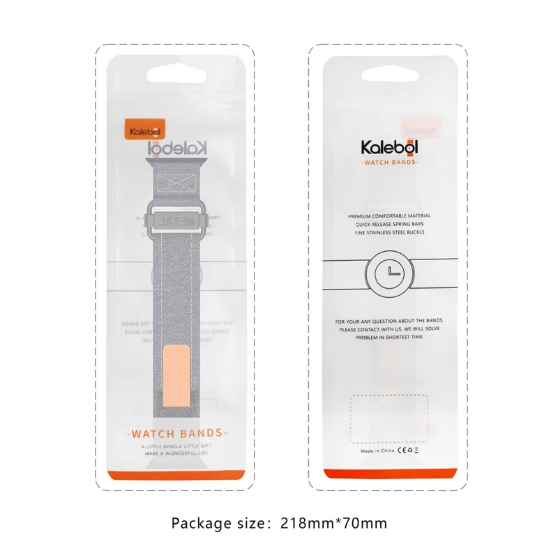 KALEBOL для Apple Watch Series 10 42mm / 9 8 7 41mm / SE (2023) SE (2022) SE 6 5 4 40mm / 3 2 1 38mm нейлоновый ремешок для часов с магнитной застежкой - черный+серый
