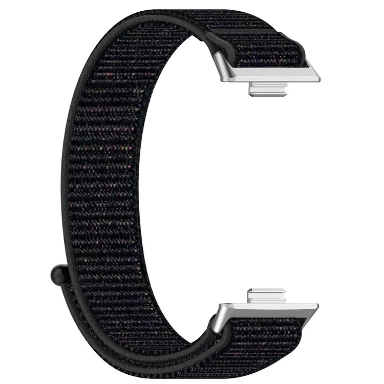 KALEBOL For Huawei Watch Fit 3 Strap Magic Tape Nylon Soft Watch Band - Official Black
