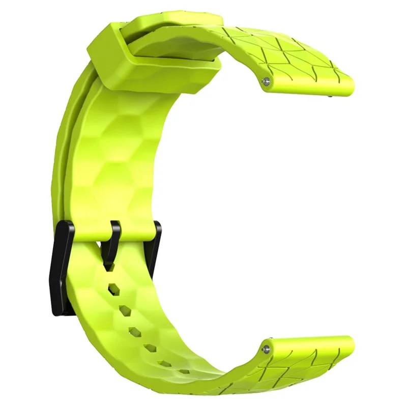 KALEBOL For Huawei Watch GT 3 42mm / GT 3 Pro 43mm Watch Strap 20mm Silicone Band Football Pattern - Lime