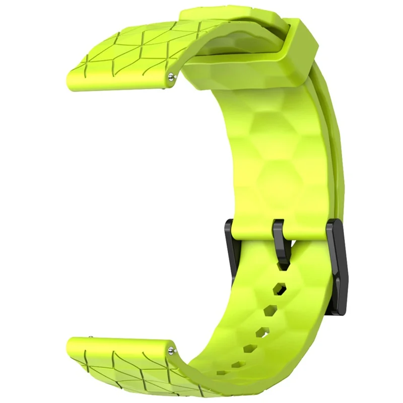 KALEBOL For Huawei Watch GT 3 42mm / GT 3 Pro 43mm Watch Strap 20mm Silicone Band Football Pattern - Lime