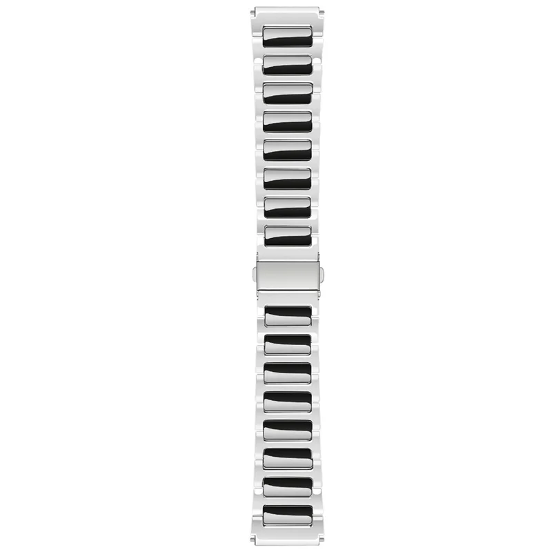 KALEBOL For Huawei Watch 4 / 4 Pro / GT 4 46mm Watch Strap 22mm Zinc Alloy Metal Band - Silver+Black