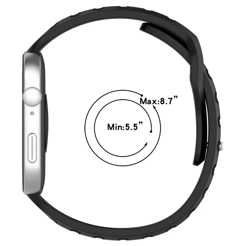 KALEBOL Für Huawei Watch Fit 3 Silikon-Armband mit Punktmuster - Lila