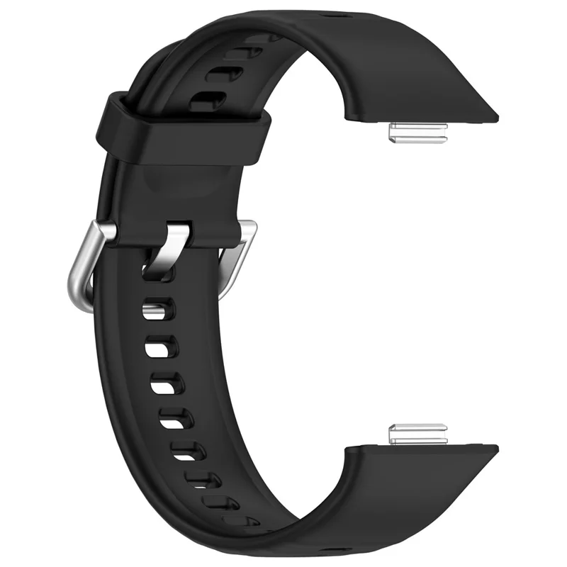 KALEBOL For Huawei Watch Fit 3 Watch Band Soft Silicone Adjustable Wrist Strap - Black