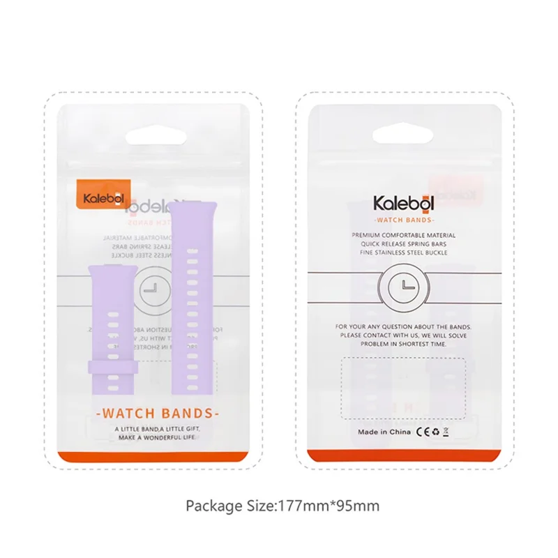 KALEBOL For Huawei Watch Fit 3 Watch Band Soft Silicone Adjustable Wrist Strap - Red