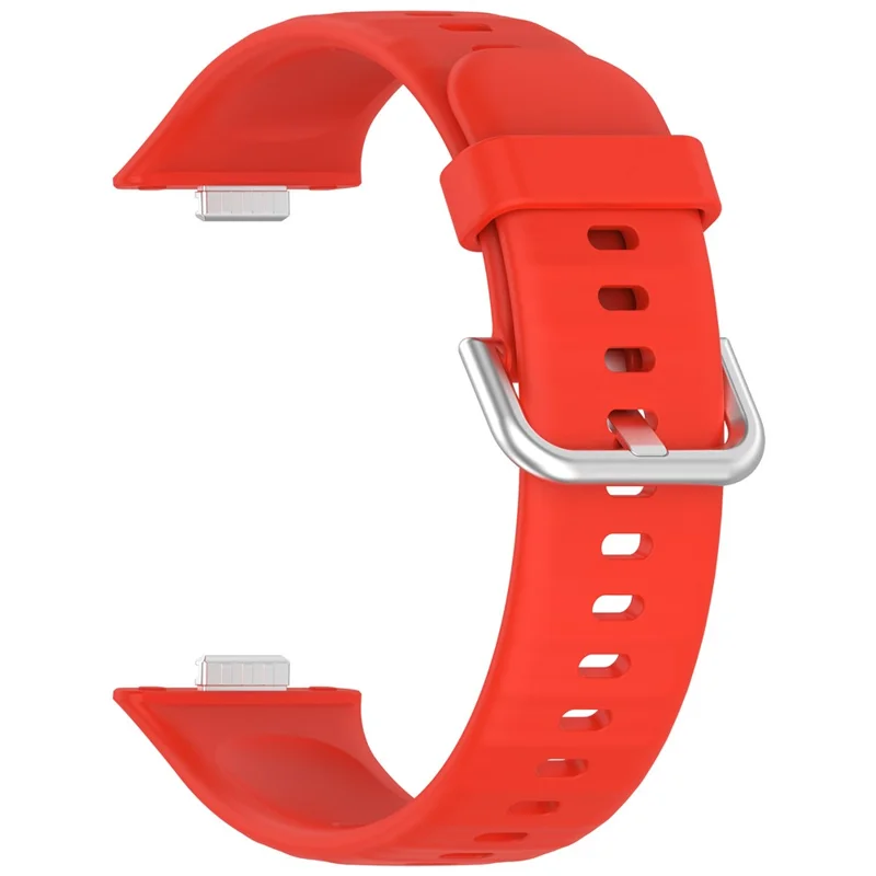 KALEBOL For Huawei Watch Fit 3 Watch Band Soft Silicone Adjustable Wrist Strap - Red