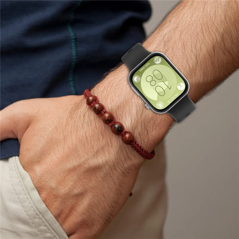 KALEBOL For Huawei Watch Fit 3 Watch Band Soft Silicone Adjustable Wrist Strap - Red