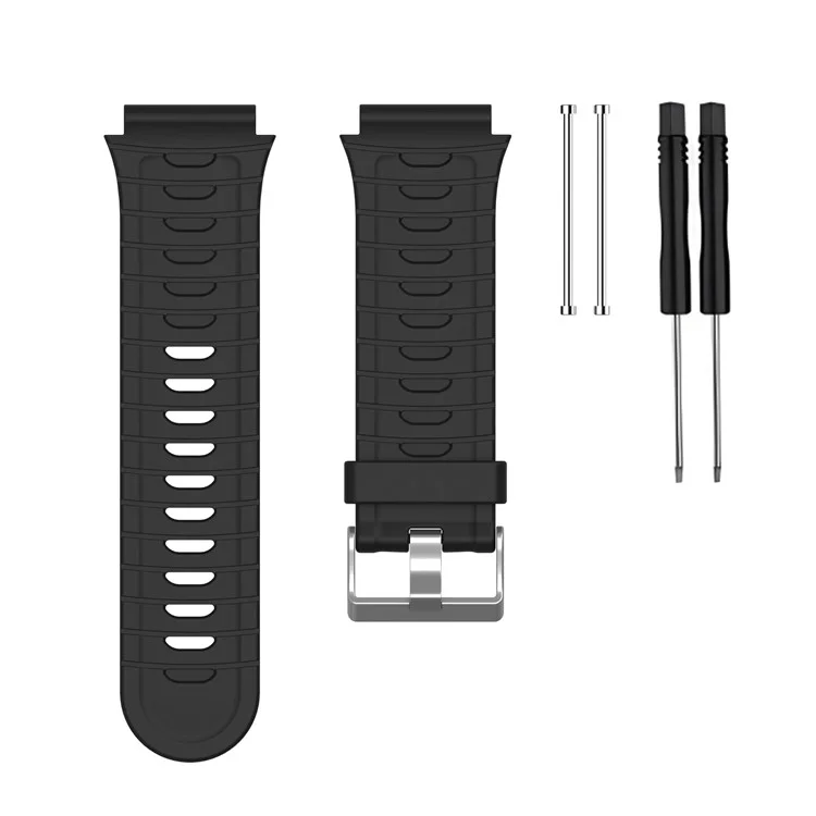 Per Garmin Forerunner 920XT Orologio Cinturino in Silicone con Barra a Molla e Cacciavite - Nero