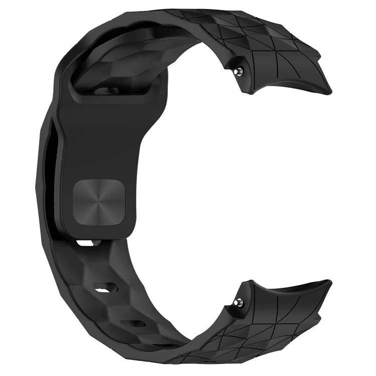 Pour Samsung Galaxy Watch FE / 7 / 6 / 5 / 4 Bracelet de Montre Motif Football Remplacement Bracelet Silicone - Noir