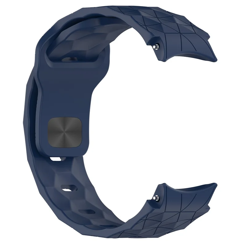 For Samsung Galaxy Watch FE / 7 / 6 / 5 / 4 Watch Band Football Pattern Replacement Silicone Strap - Midnight Blue